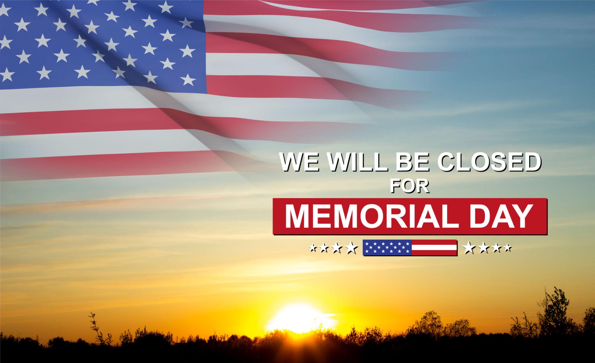 closed for memorial day